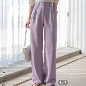 Periwinkle high waisted trousers